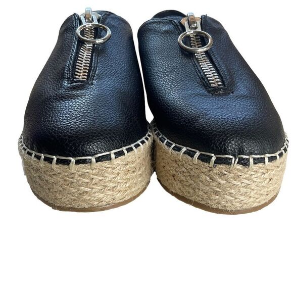 COCONUTS by Matisse Black Platform Loafter Zipper Top Size 7 - Picture 9 of 12